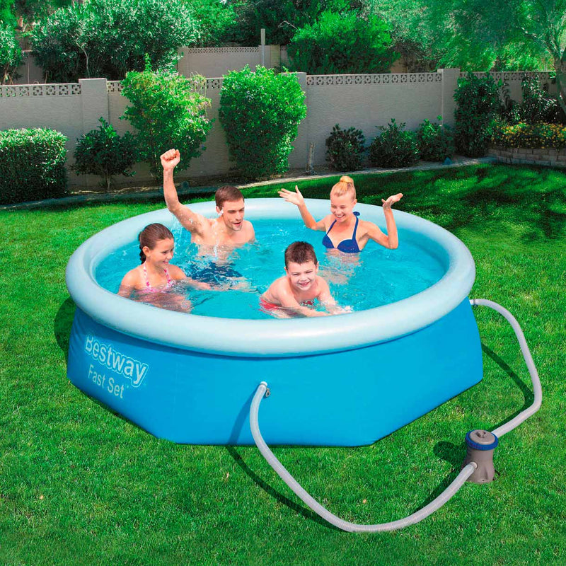 Load image into Gallery viewer, Bestway fast set zwembad (met filterpomp), 244x68cm
