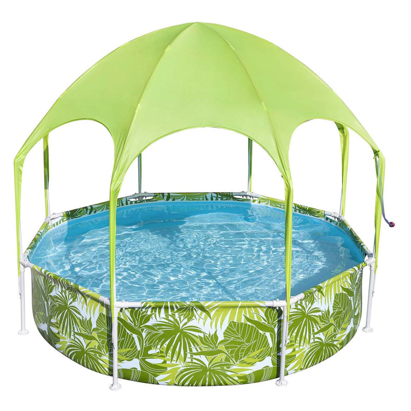 Load image into Gallery viewer, Bestway my first frame zwembad splash-in-shade play rond met uv zonnescherm, 244cm
