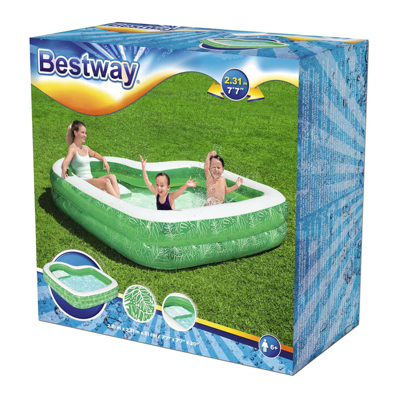 Load image into Gallery viewer, Bestway familiebad rechthoek tropical paradise met zitje, 231cm
