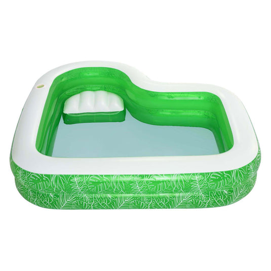 Bestway familiebad rechthoek tropical paradise met zitje, 231cm