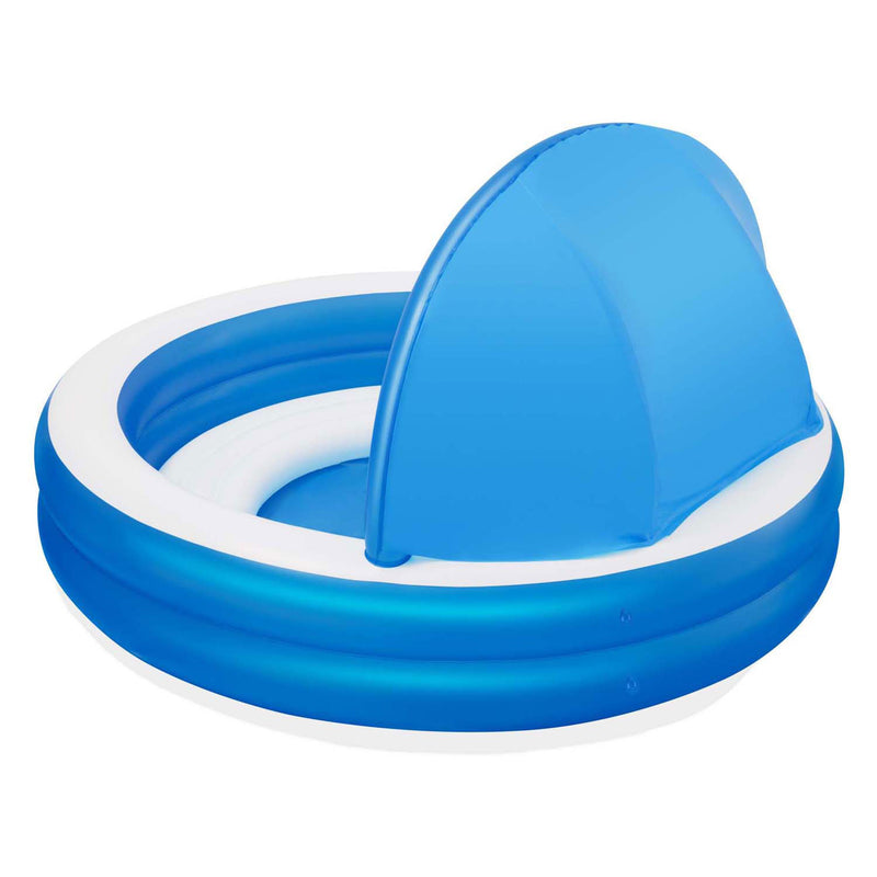 Load image into Gallery viewer, Bestway familiebad rond summer days met uv zonnescherm, 241cm
