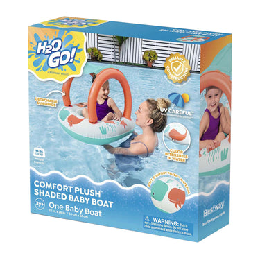 Bestway baby boot comfort push met uv zonnescherm