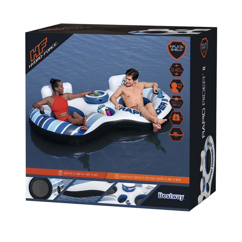 Load image into Gallery viewer, Bestway hydro force rapid rider double tube zwemring, 240cm
