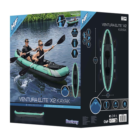 Bestway hydro force kajak ventura elite x2 set opblaasbaar