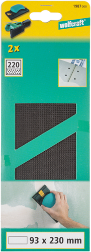 Wolfcraft stramienen | sc | k220 | 93 x 230mm | 2 stuks - 1987000