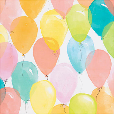 Creativ company inpakpapier, ballonnen, b: 50 cm, 80 gr, pastelkleuren, 5 m 1 rol