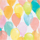 Creativ company inpakpapier, ballonnen, b: 50 cm, 80 gr, pastelkleuren, 5 m 1 rol
