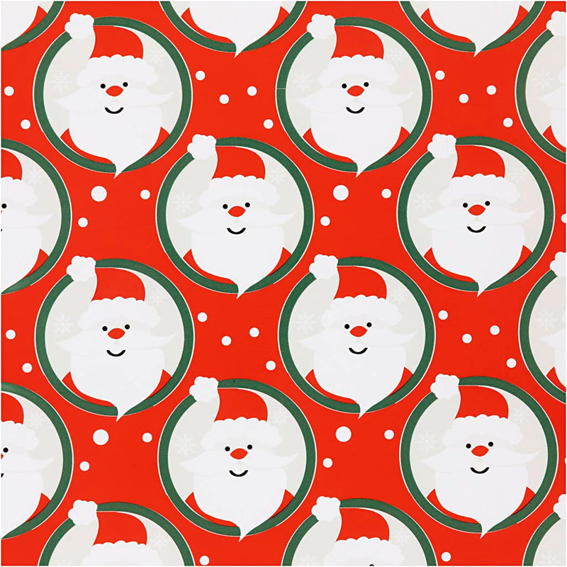 Load image into Gallery viewer, Https: www.cchobby.nl inpakpapier-kerstman-b-50-cm-80-gr-rood-100-m-1-rol
