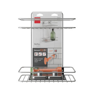 Badkamer rek rechthoekig vacuum fix 26x13x35 cm