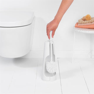 Load image into Gallery viewer, Brabantia renew wc borstel - met houder - vrijstaand - white
