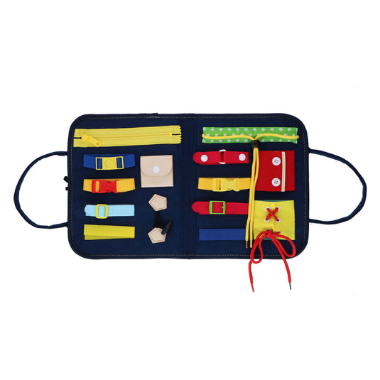 Eddy toys montessori activiteitenboek - kleding leren openen en sluiten - motoriek oefenen