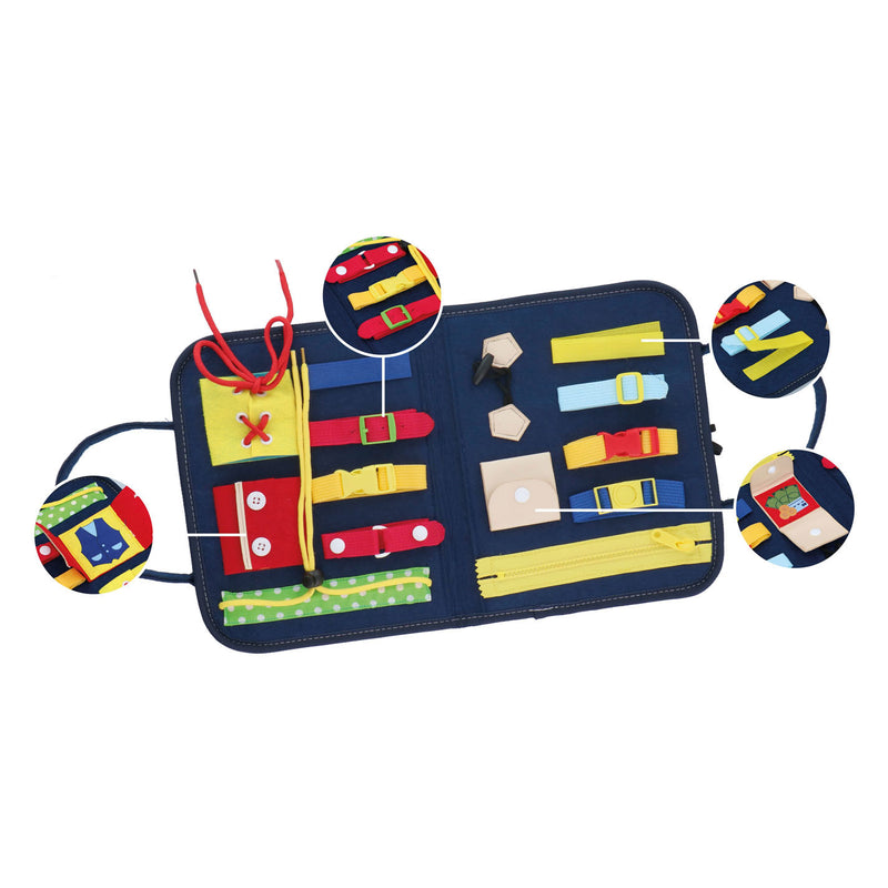 Load image into Gallery viewer, Eddy toys montessori activiteitenboek - kleding leren openen en sluiten - motoriek oefenen
