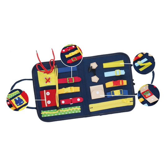 Eddy toys montessori activiteitenboek - kleding leren openen en sluiten - motoriek oefenen