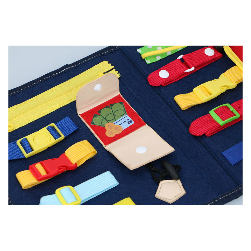 Load image into Gallery viewer, Eddy toys montessori activiteitenboek - kleding leren openen en sluiten - motoriek oefenen
