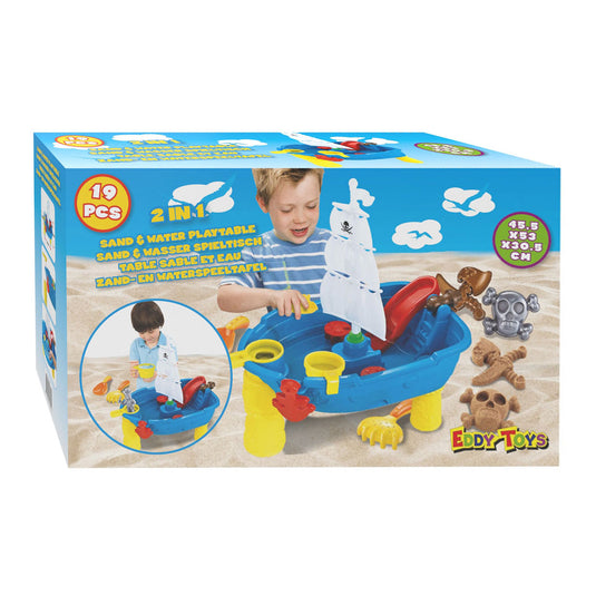Zand - en watertafel piratenboot, 19dlg.