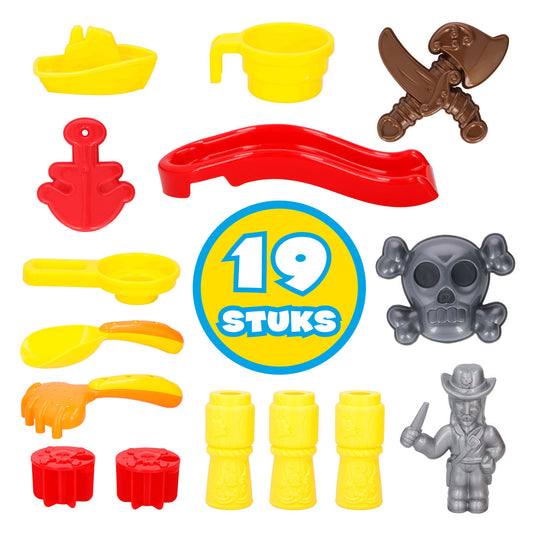 Zand - en watertafel piratenboot, 19dlg.