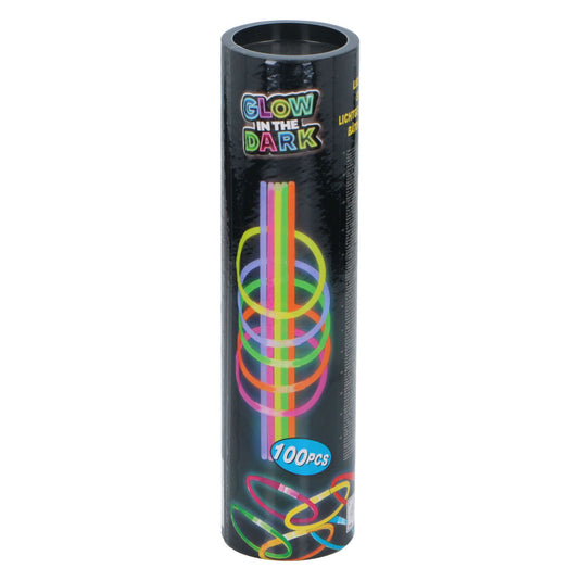 Glow in the dark sticks, 100dlg.