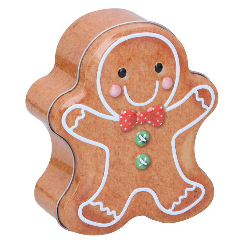 Load image into Gallery viewer, Tinnen kerst voorraadblik voor koekjes
