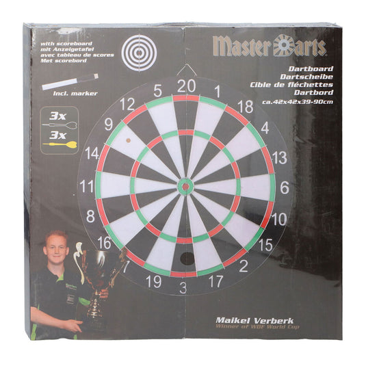 Masterdarts master darts dartboard set met scorebord