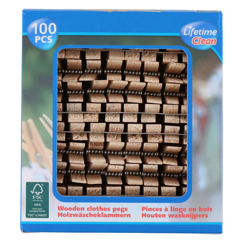 Load image into Gallery viewer, Houten wasknijpers, 100st.
