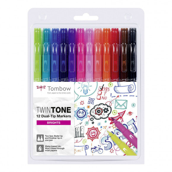 Load image into Gallery viewer, Tombow • twintone set van 12 bright colors
