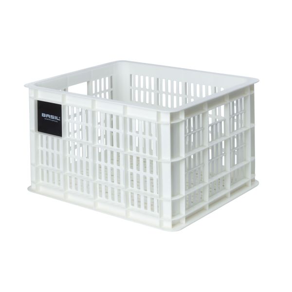 Load image into Gallery viewer, Basil fietskrat M - medium - 29.5 liter - wit
