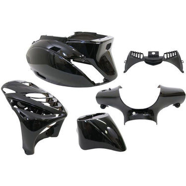 Edge plaatset 5-delig voor piaggio zip-sp vanaf bouwjaar 2000 - zwart metallic