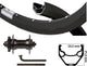 Kgs voorwiel 28inch (622) disc 6-bout uitval velg spaken zwart