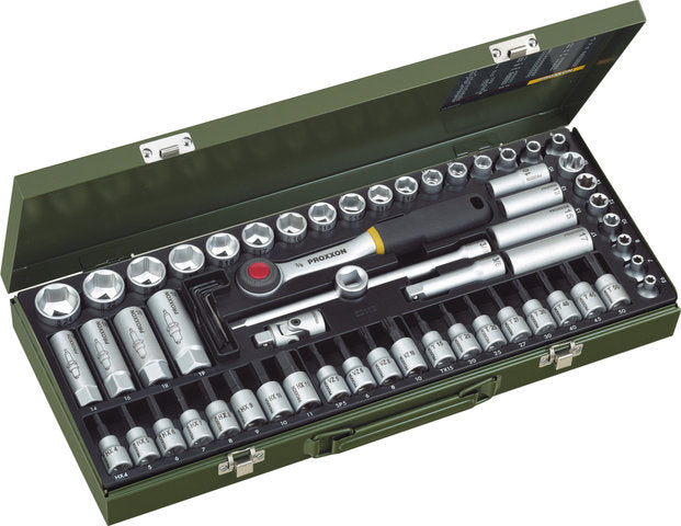 Load image into Gallery viewer, Proxxon 3 8 super compact set, 65 pieces
