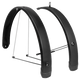 Eurofender spatbord set tempo square 28 inch 65mm - zwart