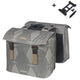 Basil dubbele fietstas elegance mik 40 - 49 liter - chateau taupe