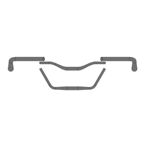 Ergotec stuur moon cruiser ø31,8 x 610 mm - zwart