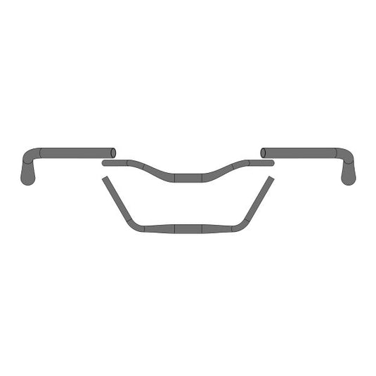 Ergotec stuur moon cruiser ø31,8 x 610 mm - zwart