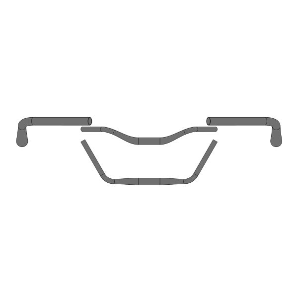 Load image into Gallery viewer, Ergotec stuur moon cruiser ø31,8 x 610 mm - zwart
