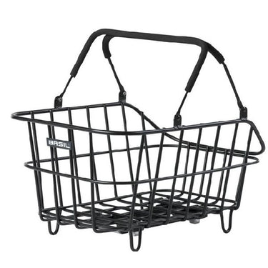 Basil fietsmand cento alu met mik bevestiging 14 liter 39 x 24 x 15 - zwart