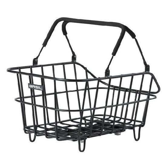Basil fietsmand cento alu met mik bevestiging 14 liter 39 x 24 x 15 - zwart
