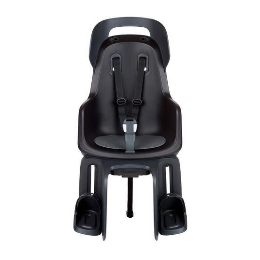 Kinderzitje achter Bobike Go Maxi RS met dragerbevestiging (CFS) en slaapstand - urban zwart