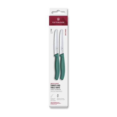 Victorinox tomaat- tafelmes 2 stuks groen kartel