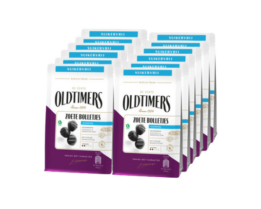Oldtimers zoete bolletjes suikervrij zakje (12x100gr)