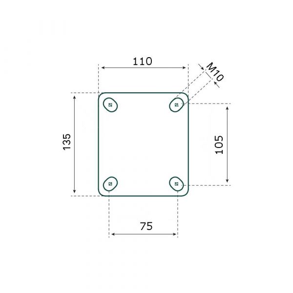 Load image into Gallery viewer, Tarsus bokwiel 200 mm. zwart
