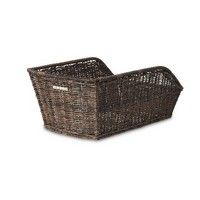 basil cento rattan look - bicycle basket - on the back -brown