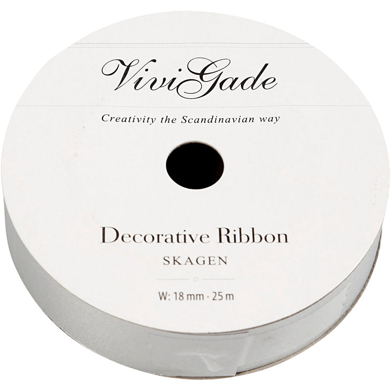 Load image into Gallery viewer, Creativ company cadeaulint, b: 18 mm, matt, zilver, 25 m 1 rol
