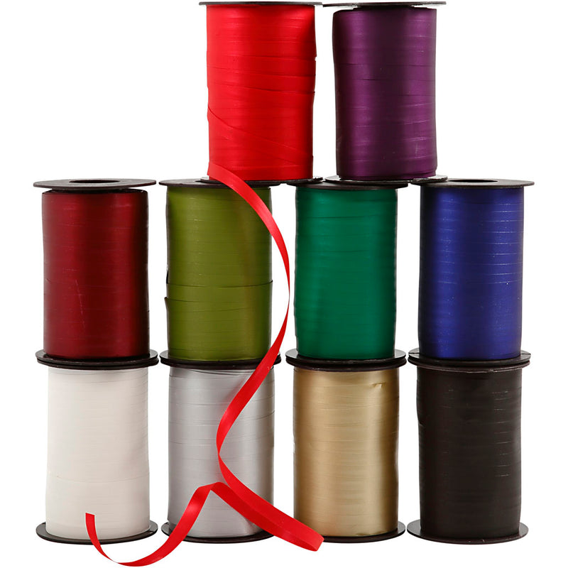 Load image into Gallery viewer, Https: www.cchobby.nl cadeaulint-b-10-mm-diverse-kleuren-10x250-m-1-doos
