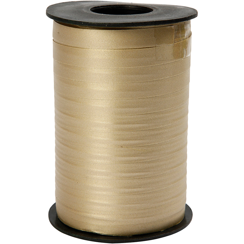 Load image into Gallery viewer, Creativ company cadeaulint, b: 10 mm, matt, goud, 250 m 1 rol
