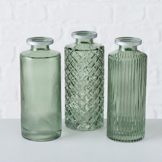 Boltze home vaas adore h13cm groen