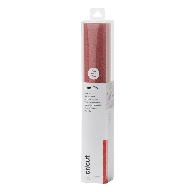 Load image into Gallery viewer, Cricut • glitter iron-on rood
