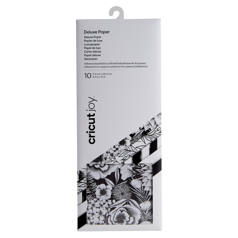 Load image into Gallery viewer, Cricut joy • deluxe papier zwart wit met natuurprint

