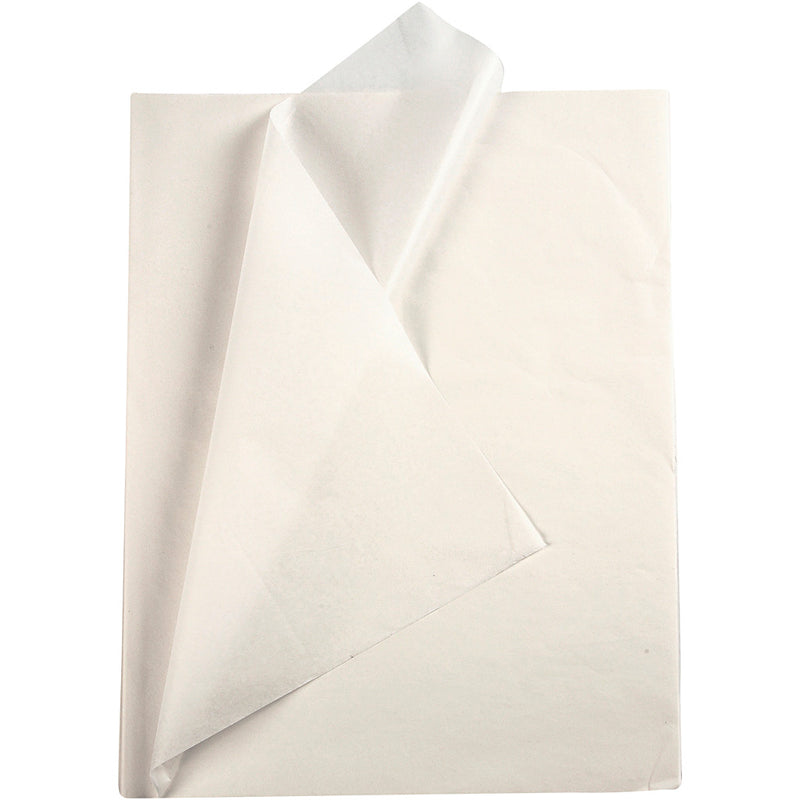 Load image into Gallery viewer, Creativ company tissuepapier, vel 50x70 cm, 17 gr, wit, 10 vel 1 doos
