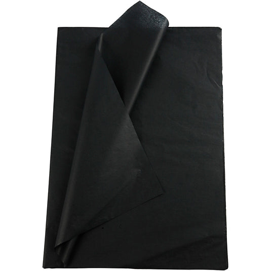 Creativ company tissuepapier, vel 50x70 cm, 17 gr, zwart, 10 vel 1 doos