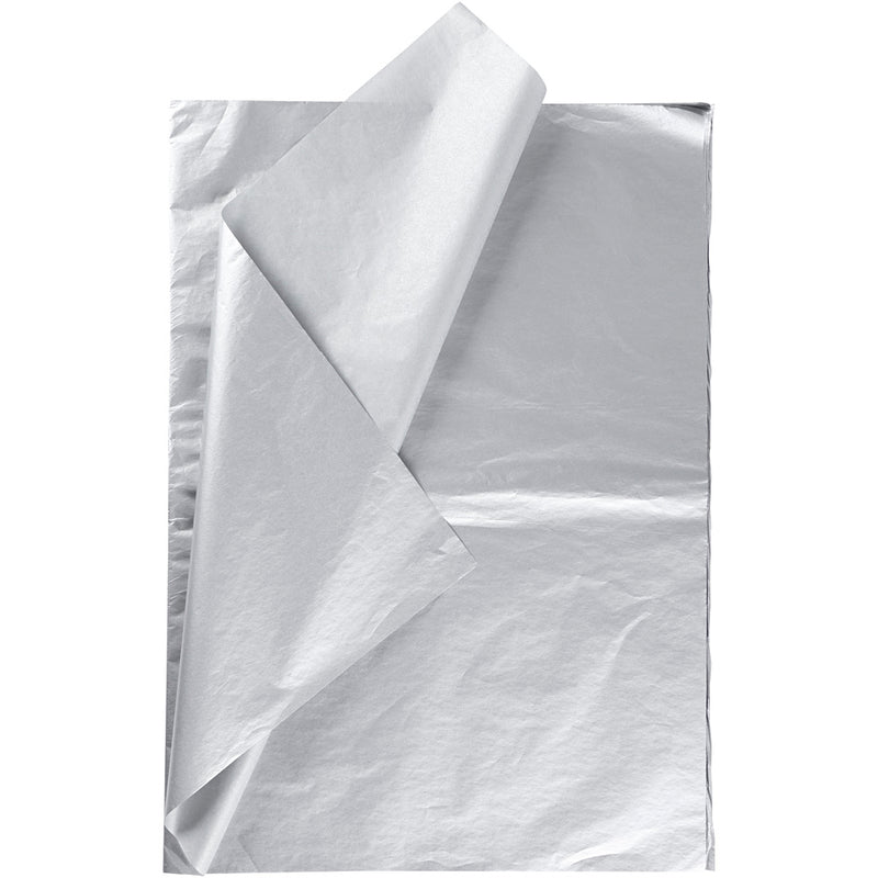 Load image into Gallery viewer, Creativ company tissuepapier, vel 50x70 cm, 17 gr, zilver, 6 vel 1 doos
